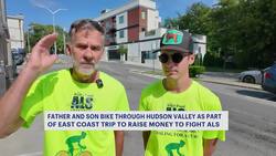 Father, son stop in Westchester on 3,000-mile charity bike News Clip