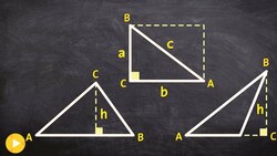 How to find height and understand the formula for area of an oblique triangle Instructional Video