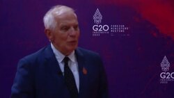 CLEAN : Lavrov 'wasn't listening to others' in G20 meeting, says EU foreign policy chief News Clip