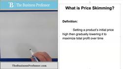 Price Skimming Instructional Video