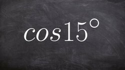 How to find the exact value using the half angle formula for cosine Instructional Video