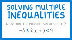 GCSE Maths - Solving Algebraic Inequalities with 2 Inequality Signs (Inequalities Part 3) #58 Instructional Video