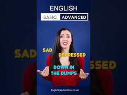 Sad - Basic to Advanced English Vocabulary #Shorts Instructional Video