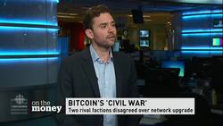 Bitcoin 'fork' splits cryptocurrency News Clip