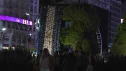 CLEAN : Argentina projects messages in support of natinal team ahead of WC match News Clip