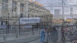 CLEAN : 13 November: journalists at courthouse for Paris attacks trial News Clip