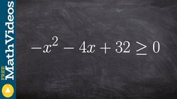 Solving a quadratic by graphing Instructional Video