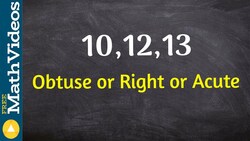 How to classify a triangle using the Pythagorean inequality Theorem ex 2 Instructional Video