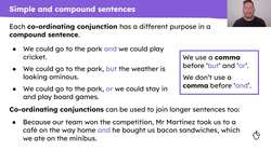 Simple and compound sentences revision Instructional Video