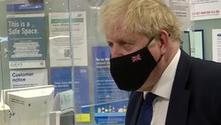 Boris Johnson visits vaccination centre in Uxbridge News Clip