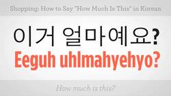 How to Say "How Much Is This" in Korean Instructional Video