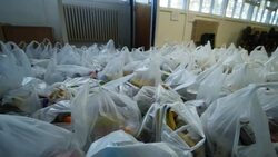 Food donations prepared for struggling families News Clip
