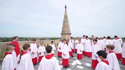 Choir sings on top of 163ft tower to carry on 102-year-old tradition Instructional Video