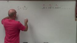 How to determine the infinite sum of a geometric series Instructional Video