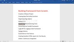 End-to-End Framework Agenda - Must Watch Instructional Video
