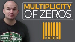 Learn how and why multiplicity of a zero make sense Instructional Video