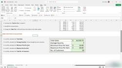 Microsoft Excel 2021365 - Beginner to Advanced - Exercise 03 - work with formulas and use functions in calculations Instructional Video