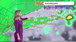 Slight chance for showers Thursday and Friday, trending drier for the weekend News Clip