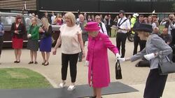 The Queen plants a tree at the National Institute of Agricultural Botany News Clip