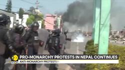 Nepal: Pro-monarchy protesters clash with Police in Kathmandu News Clip
