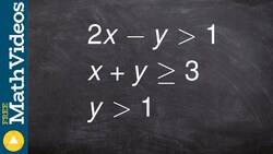 Determining the region where all three linear inequalites are true Instructional Video