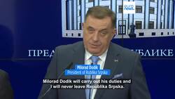 Bosnia's state-level prosecutors issue arrest warrant for Bosnian Serb leader Milorad Dodik News Clip