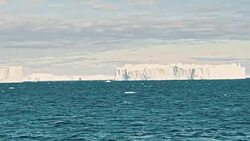 Ice floe floating in the ocean Stock Footage