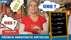 Practise your French indefinite articles Part 1 Instructional Video