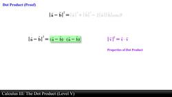 Calculus III: The Dot Product (Level 5 of 12) Instructional Video