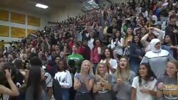 Pep Rally at San Diego High School Stock Footage