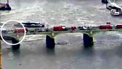 GRAPHIC WARNING: Security video shows SUV attack on London bridge News Clip