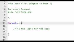 Rust Programming 2023 - A Comprehensive Course for Beginners - Hello World Example in Rust Instructional Video