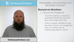 Enterprise Risk Management in Managerial Accounting Instructional Video
