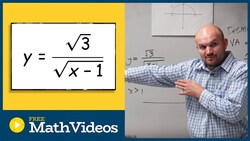 Domain of rational function with radical in the denominator Instructional Video