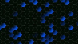 Motion blue hexagon abstract background Stock Footage