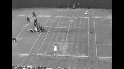 Doris Hart beats Pat Ward and Tony Trabert beats Ken Rosewall in at the National Tennis Finals in Forest Hills, NY, 1955 News Clip