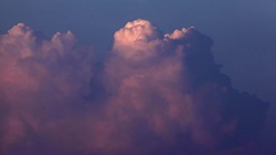 Cloudscape Pink Cloud Zoom Stock Footage