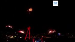 Brian May and Jean-Michel Jarre in concert in Bratislava News Clip