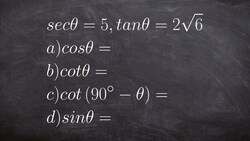 Evaluate trig functions using trig identities and cofunction identities Instructional Video