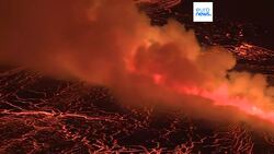 Volcano erupts in Iceland for seventh time in one year News Clip