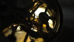 Clock Mechanism Works Stock Footage