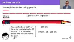 Understand that multiplying by 10 makes a number ten times the size Instructional Video