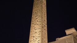 Egypt, Luxor, temple Obelisk Stock Footage