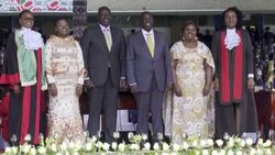 CLEAN : Ruto pledges to work for all Kenyans after swearing-in News Clip