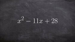 How to factor a quadratic in your head when a=1 Instructional Video