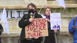 CLEAN : Rally in Paris in support of teenage assault victim News Clip