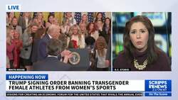 Trump signs order restricting transgender women from competing in female sports News Clip