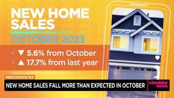 New Home Sales Fall More Than Expected in October News Clip