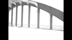 Soldiers behind barricade by bridge over Han River near Seoul during the Korean War News Clip