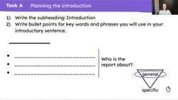 Planning and writing the introduction of a biography about Harriet Tubman Instructional Video